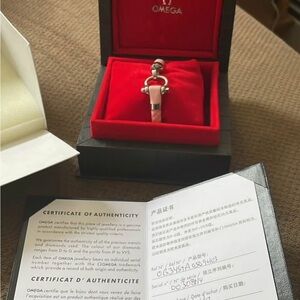 Omega Pink and Silver Women's Bracelet